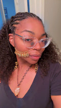 Gold Cowrie Nose Chain